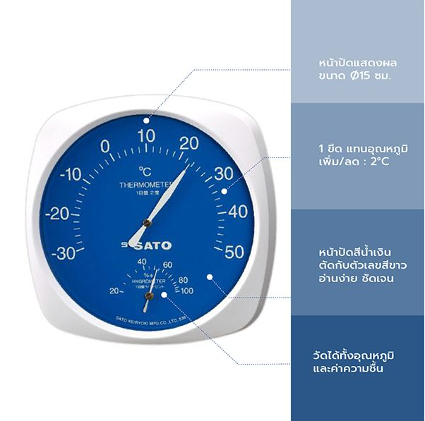 SK Sato SK-1011-00 เครื่องวัดอุณหภูมิและความชื้นอากาศ (Thermohygrometer)